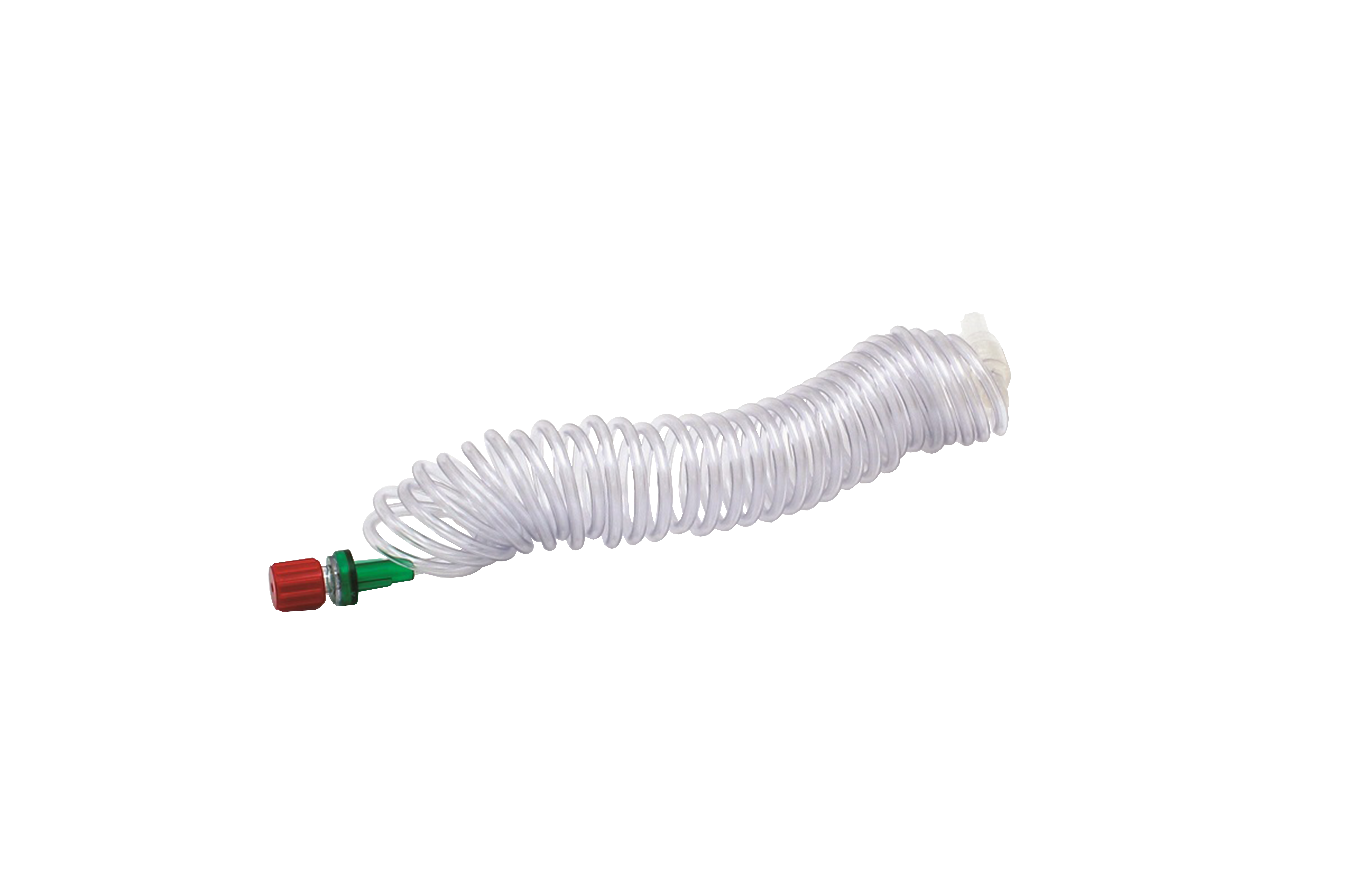 Patientenschlauch spiralform 250cm mit Ventil (21 bar / 305 psi)