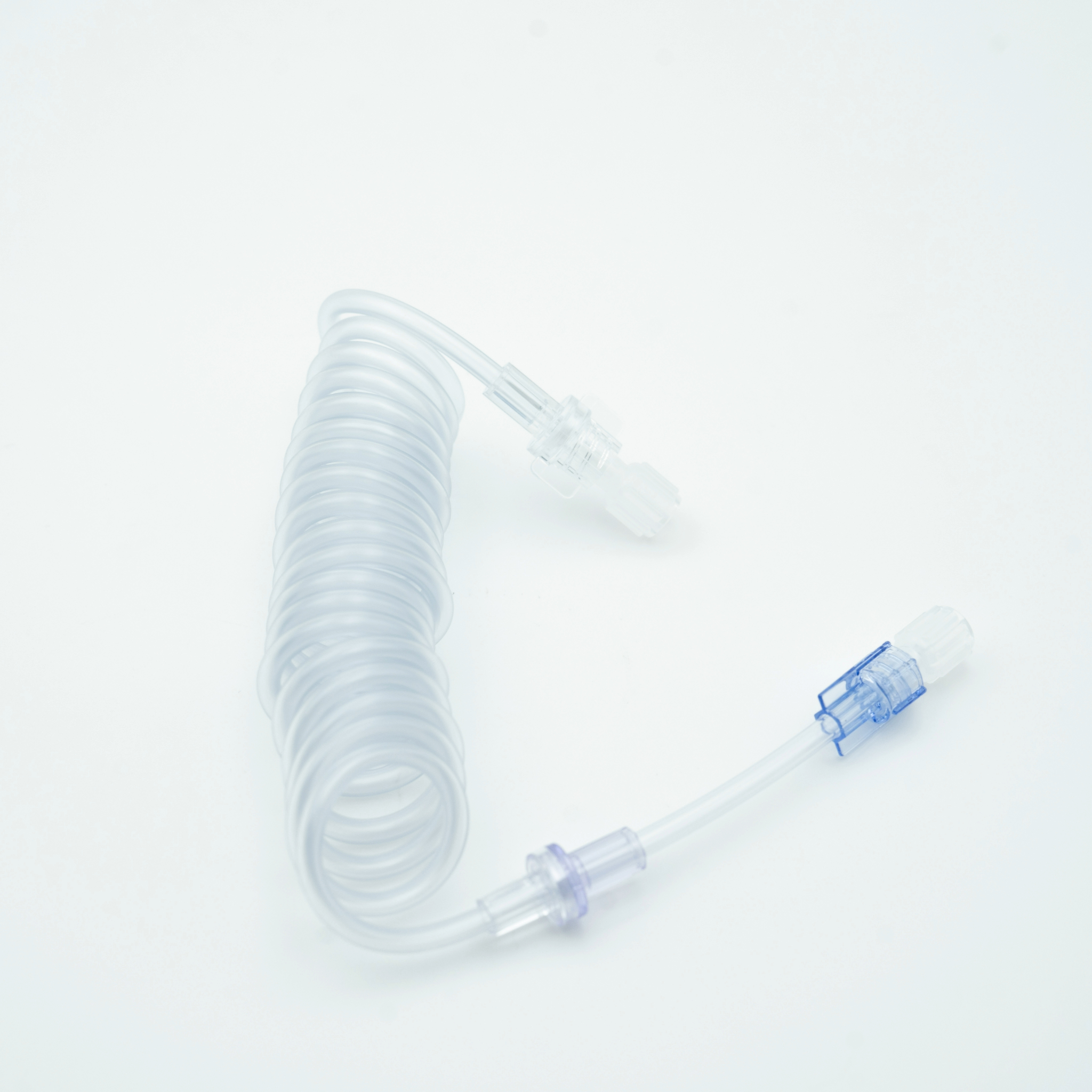 12h Patientenschlauch spiralform 150cm, mit 2 Rückschlagventilen für 12h-System , 24bar/350psi 