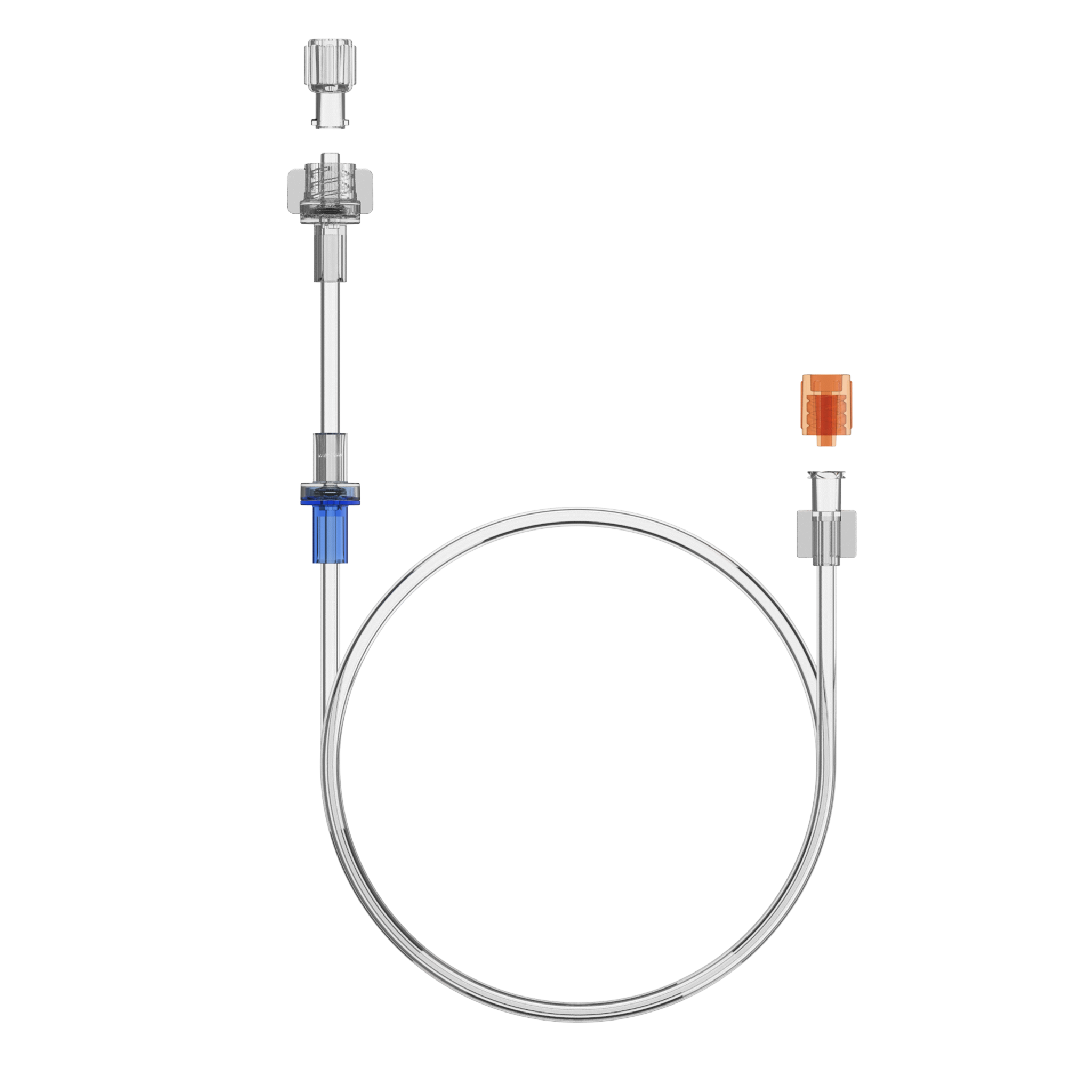 Patientenschlauch gerade, 320cm mit Rückschlagventil  24bar/350psi